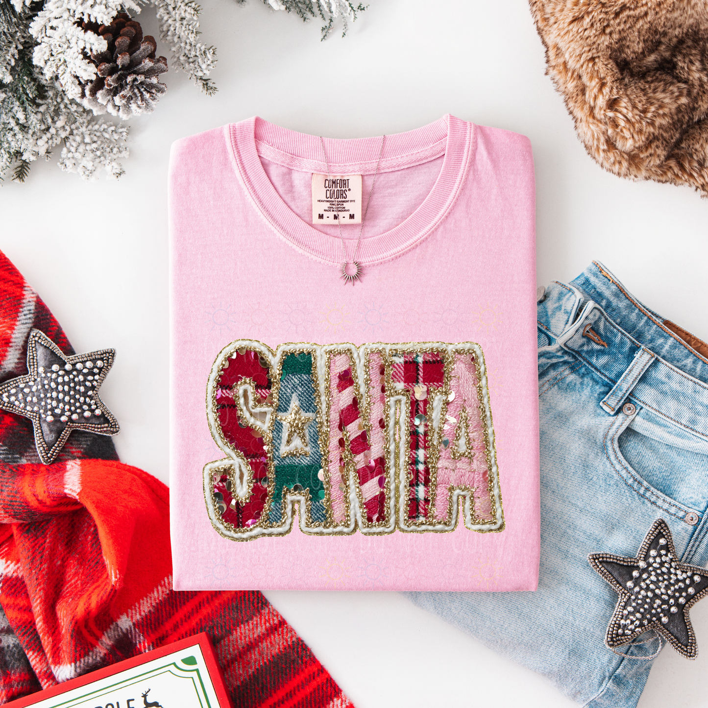 COMPLETED - Santa Faux Patch/Sequins