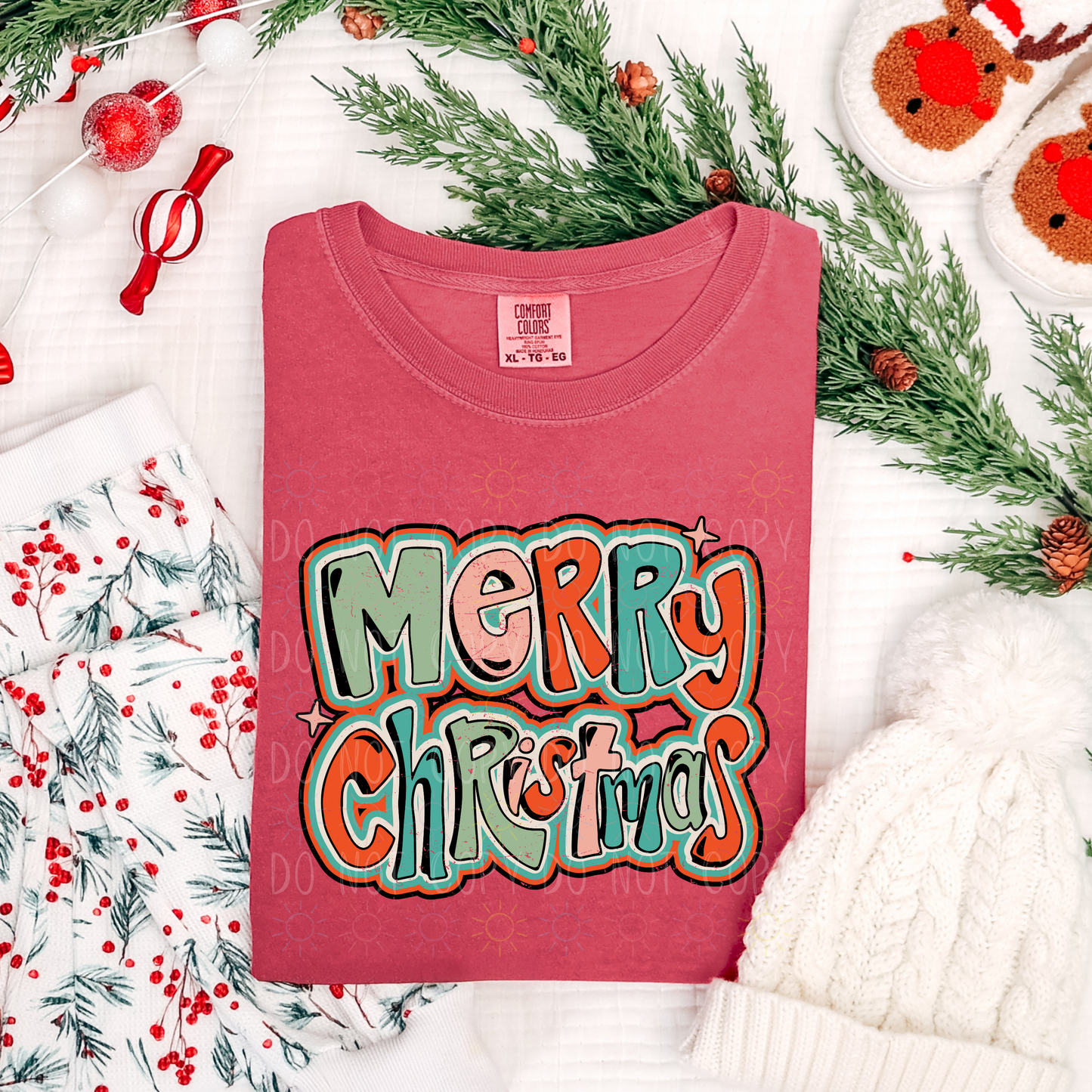 COMPLETED - Retro Grunge Merry Christmas