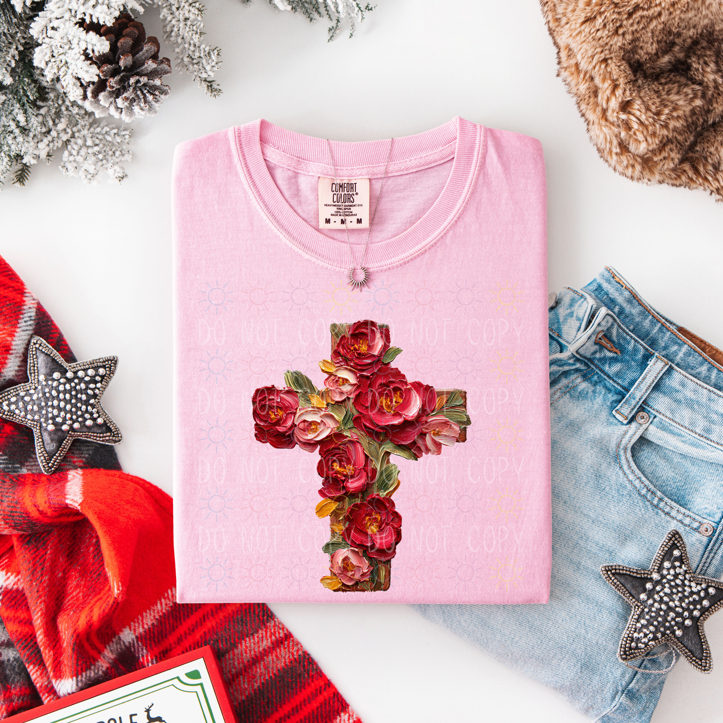 COMPLETED - Painted Floral Cross