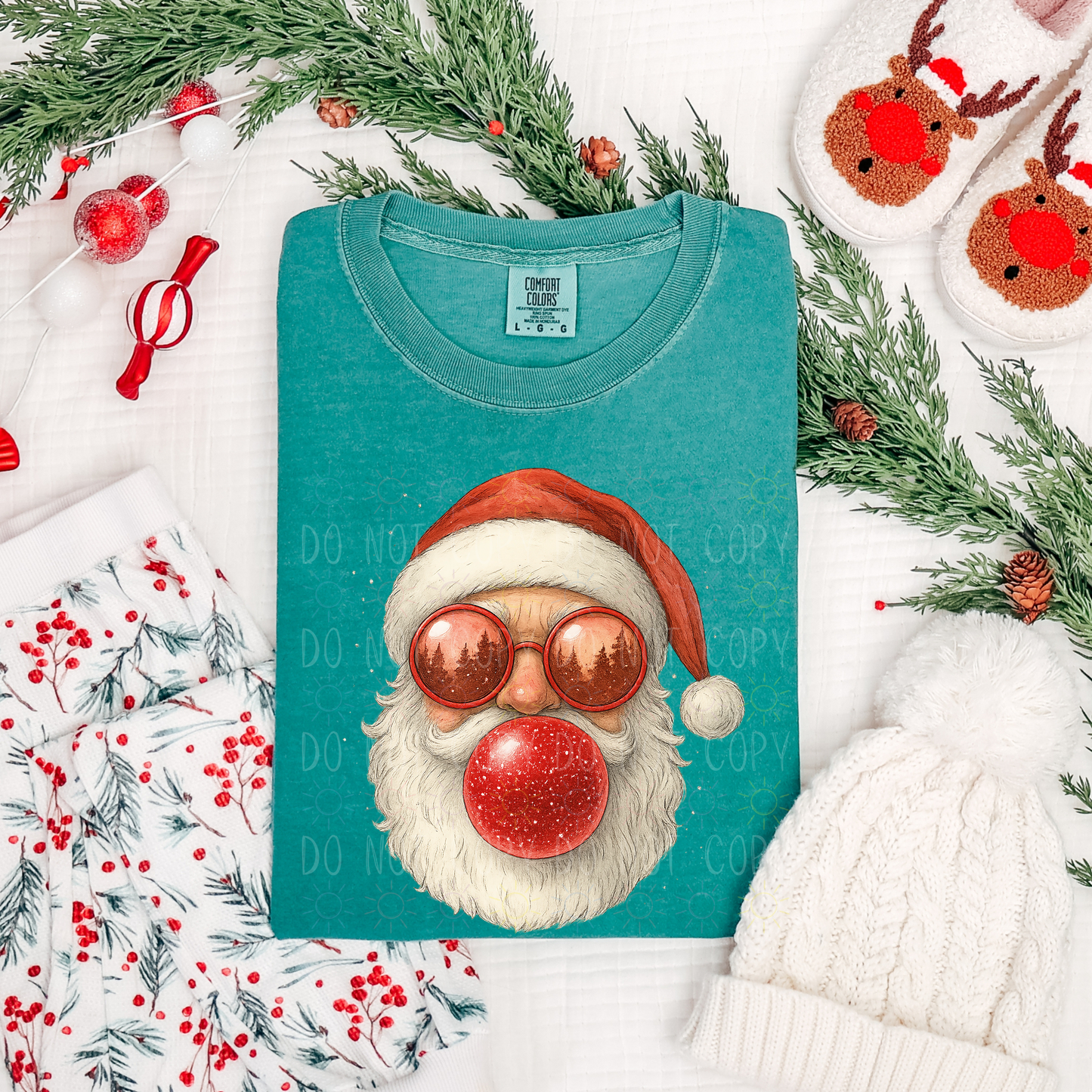 COMPLETED - Retro Santa Blowing Bubble