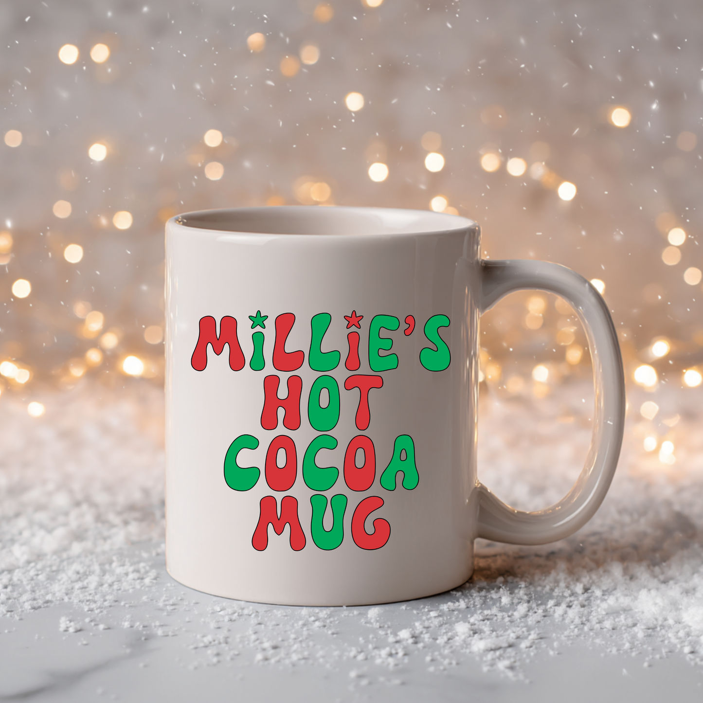 Personalized Retro Hot Cocoa Mug