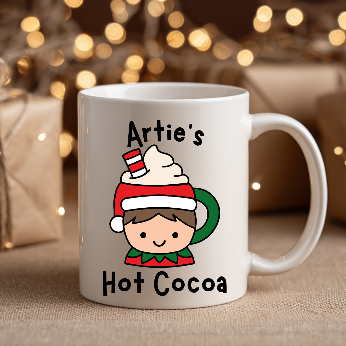 Personalized Character Hot Cocoa - Coffee Cup