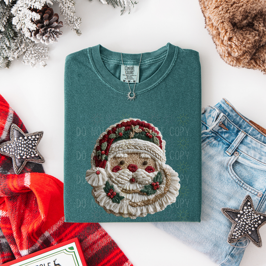 COMPLETED - Patch And Yarn Look Santa With Holly And Berries