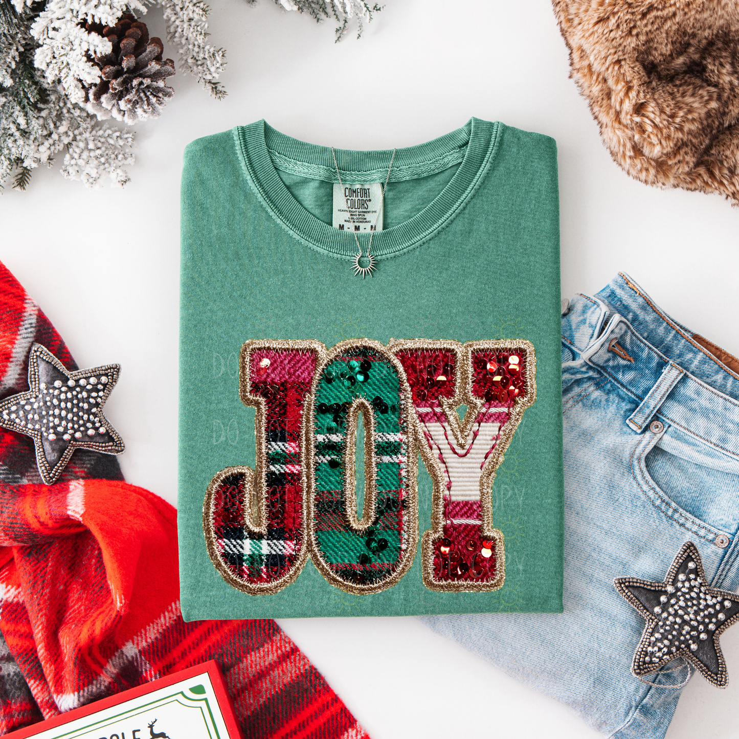 COMPLETED - Joy Faux Patch/Sequins