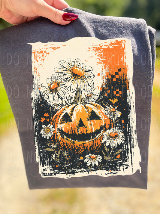 COMPLETED - Vintage Pumpkin And Flowers