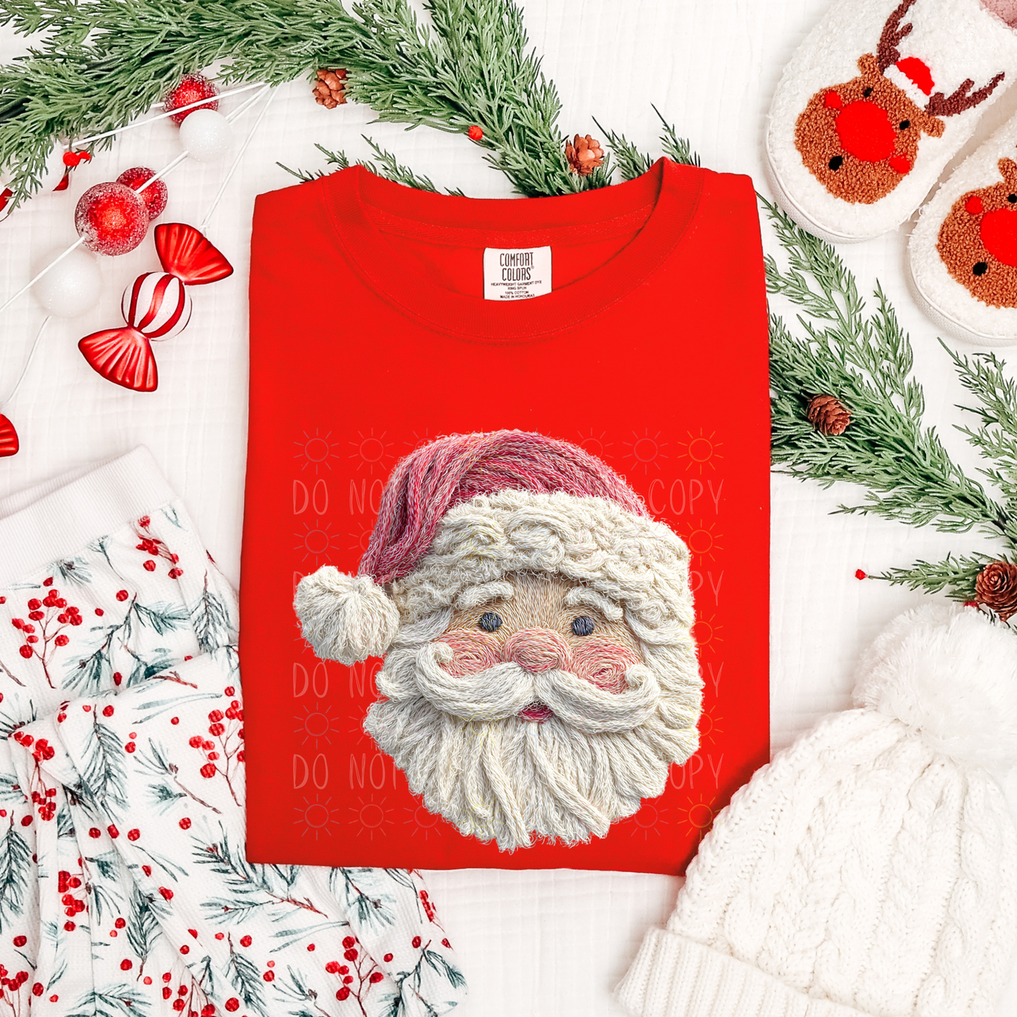 COMPLETED - Fiber Art Santa