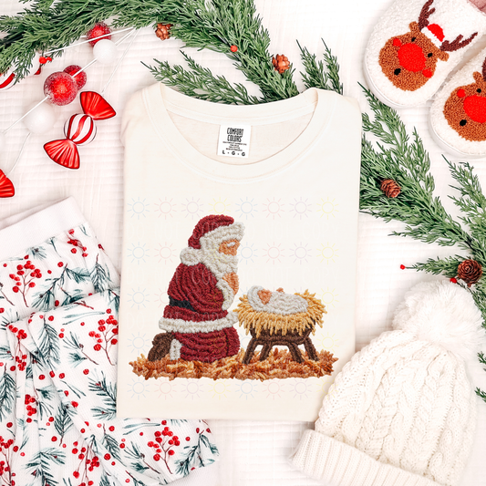 COMPLETED - Plush Praying Santa