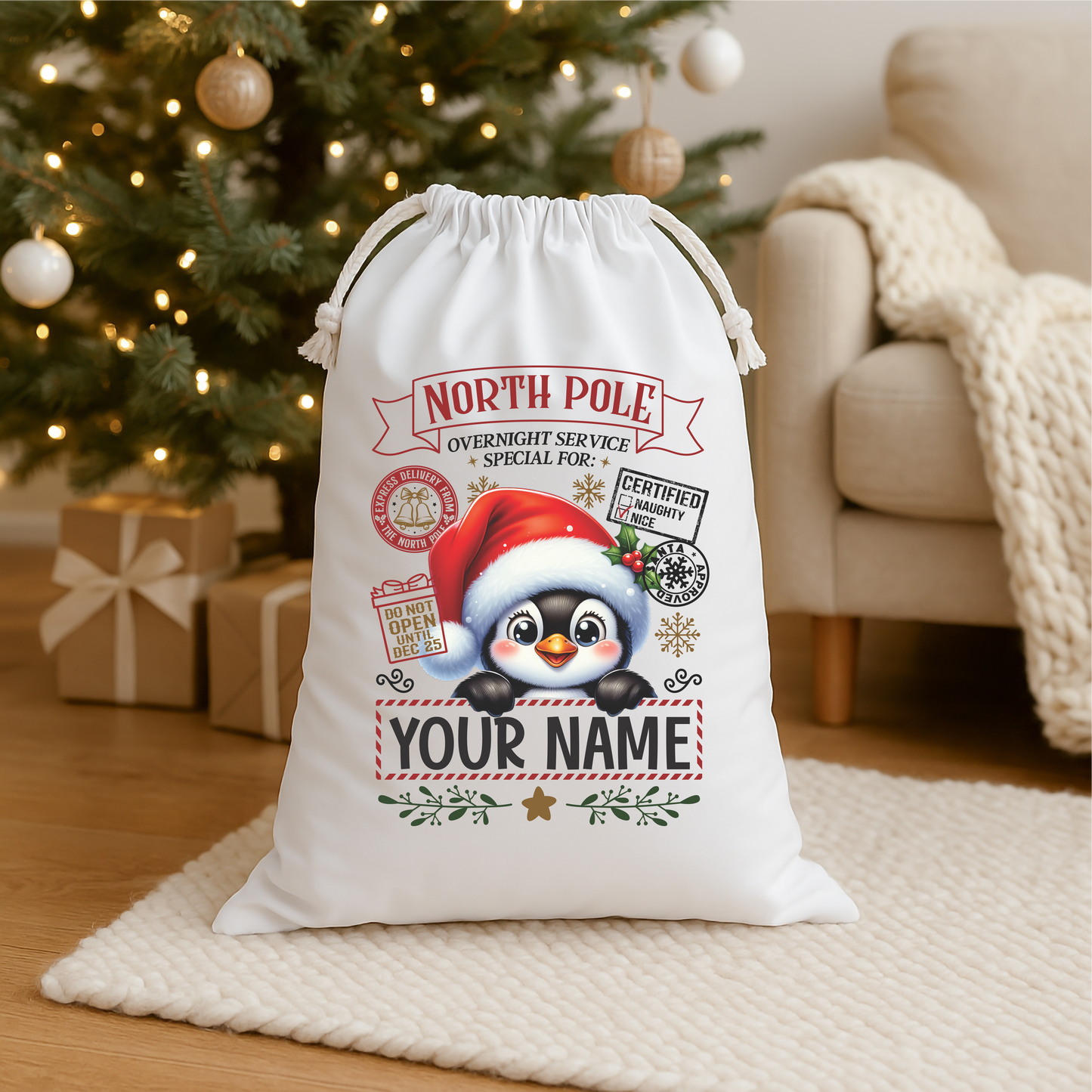 Character/Animal Santa Sacks
