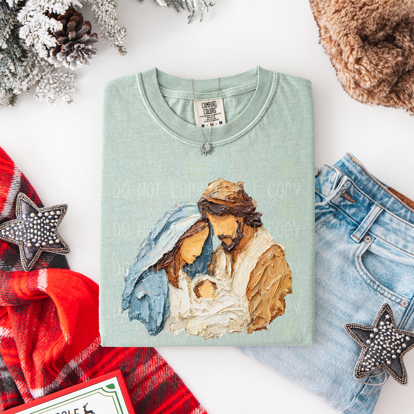 COMPLETED - Painted Mary, Joseph, and Jesus