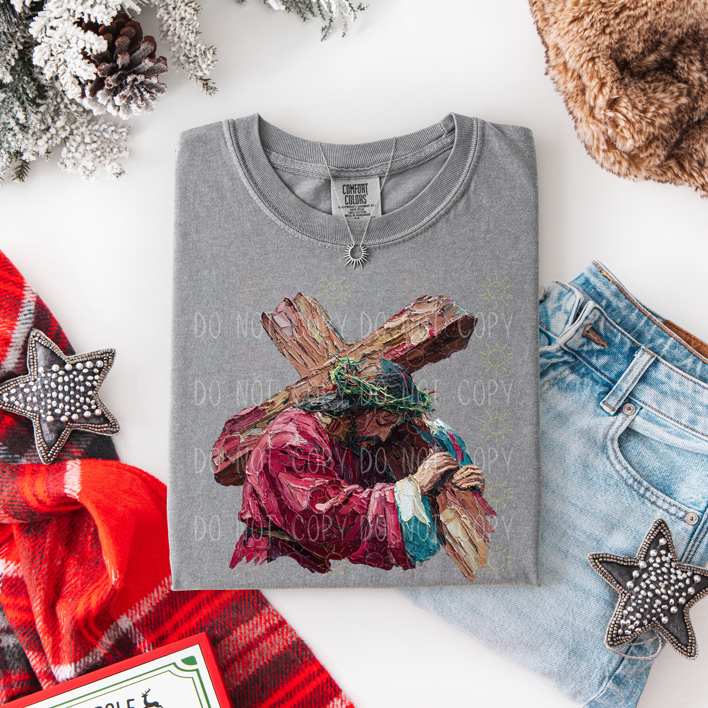 COMPLETED - Painted Jesus Cross