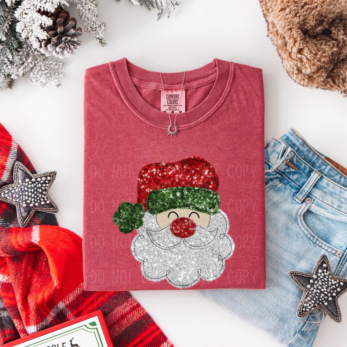 COMPLETED - Faux Sequin Santa