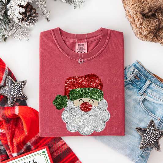 COMPLETED - Faux Sequin Santa