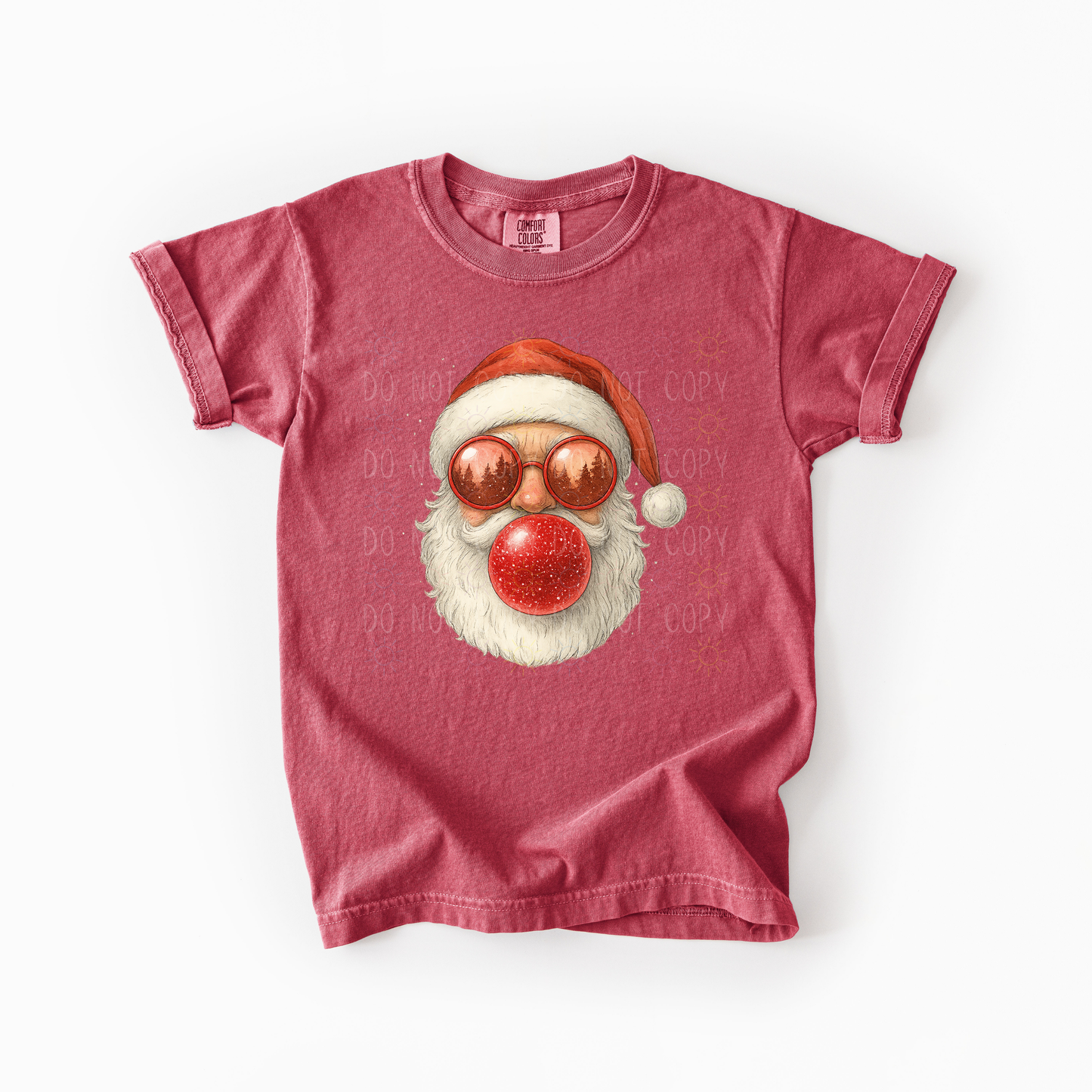 YOUTH COMPLETED - Retro Santa Blowing Bubble