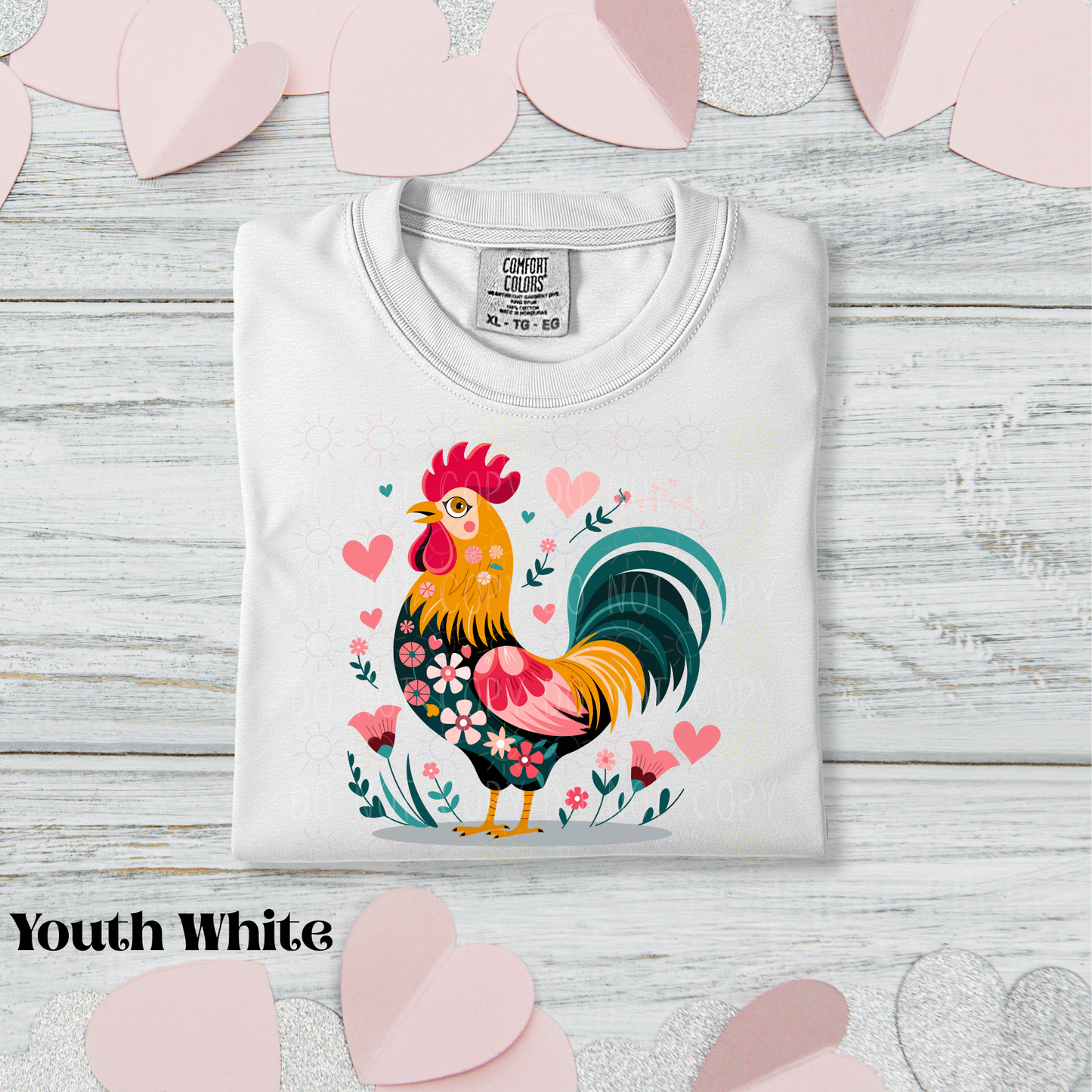 COMPLETED - Floral Heart Chicken