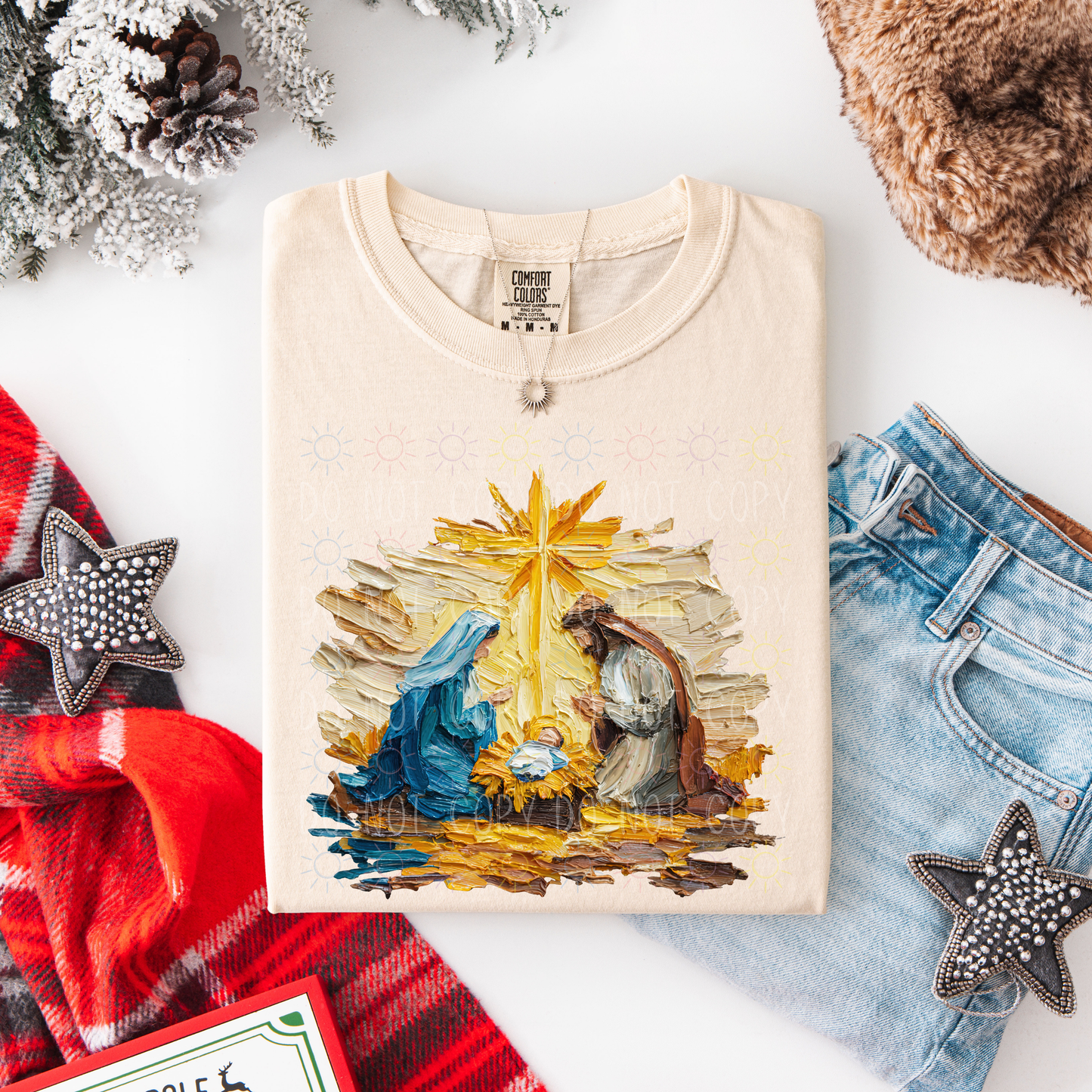 COMPLETED - Painted Bright Nativity Scene