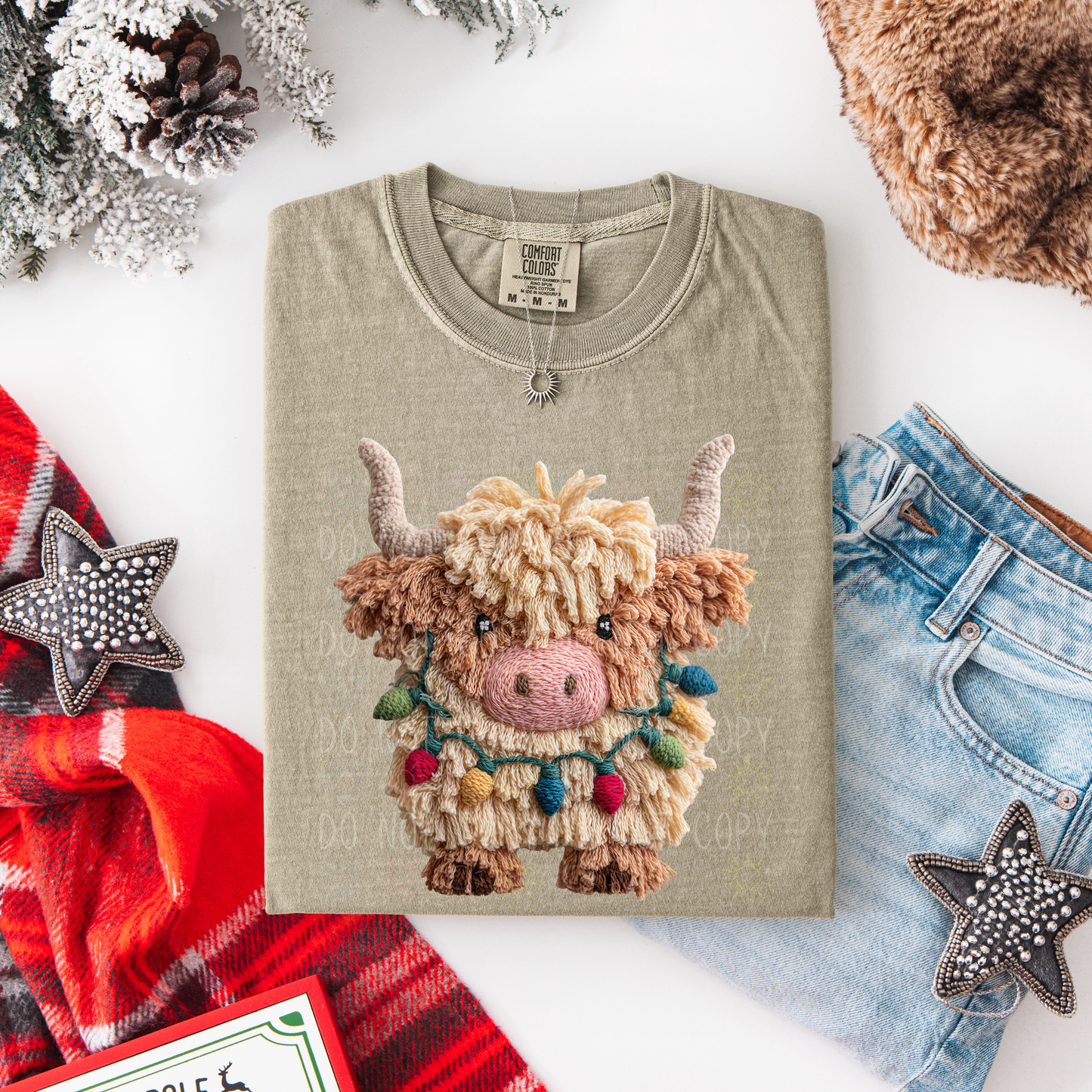 COMPLETED - Plush Christmas Highland Cow