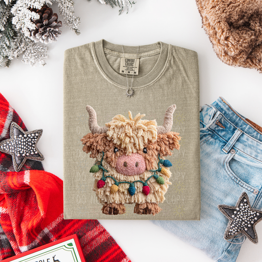 COMPLETED - Plush Christmas Highland Cow