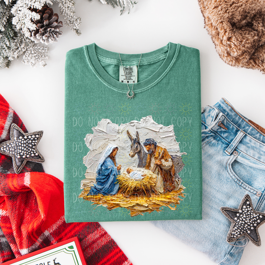 COMPLETED - Painted Nativity Scene